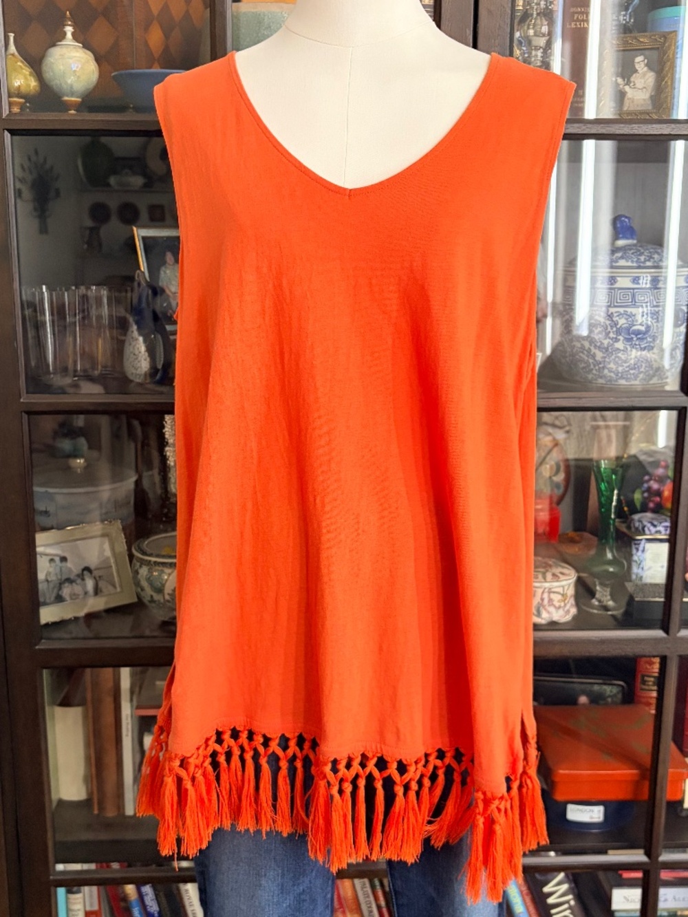 J Jill Tassel Trim Tank Tunic size 2X